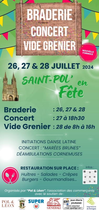 Braderie an Deiz 2024 : 3 jours de fête estivale à Saint-Pol'