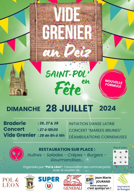 Vide-Grenier an Deiz : vide-grenier pour les particuliers à Saint-Pol-de-Léon le dimanche 28 juillet 2024
