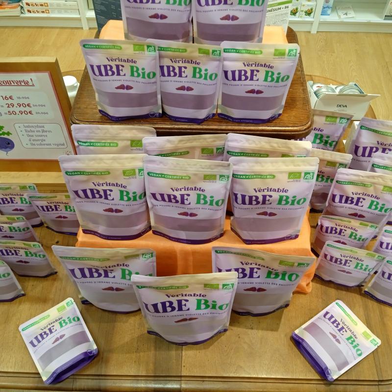 De l'Ube Bio au Panier du Bien-être en plusieurs formats Ube Bio en Finistère à St-Pol-de-Léon au Panier du Bien-être !